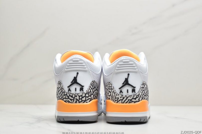 篮球鞋, 文化篮球鞋, 北卡蓝, Orange, Laser Orange, Jordan, Air Jordan 3, Air Jordan - 乔丹Air Jordan 3 “Laser Orange”湖人 中帮文化篮球鞋