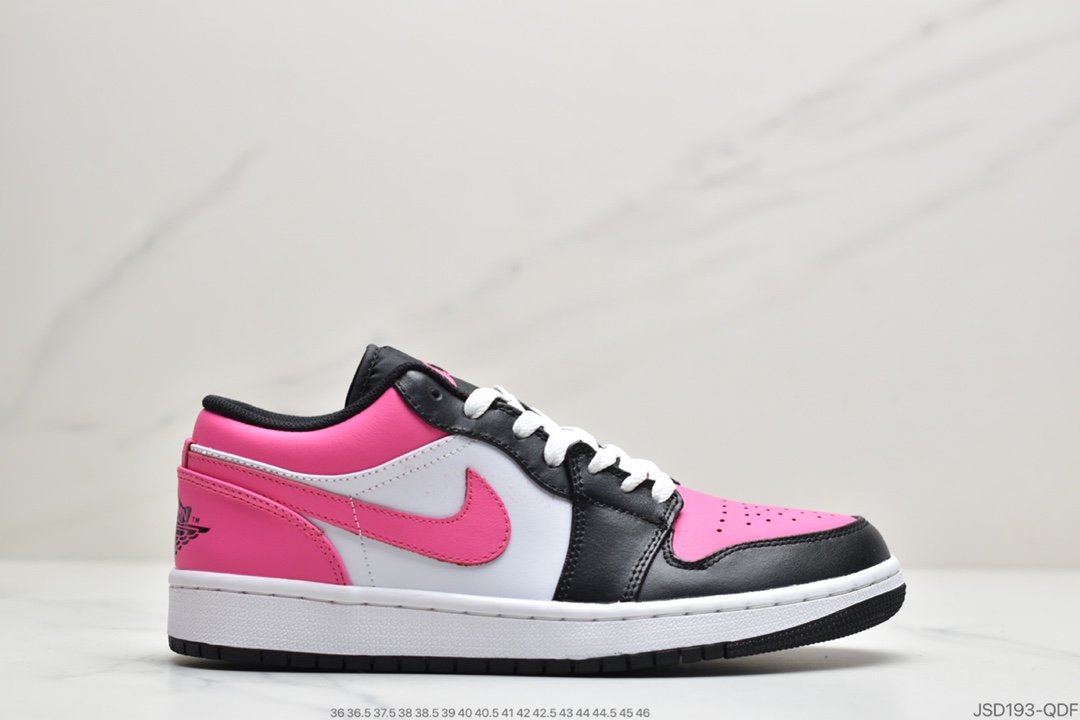 乔丹Nike Air Jordan 1 Low 黑粉白 低帮篮球鞋 板鞋
