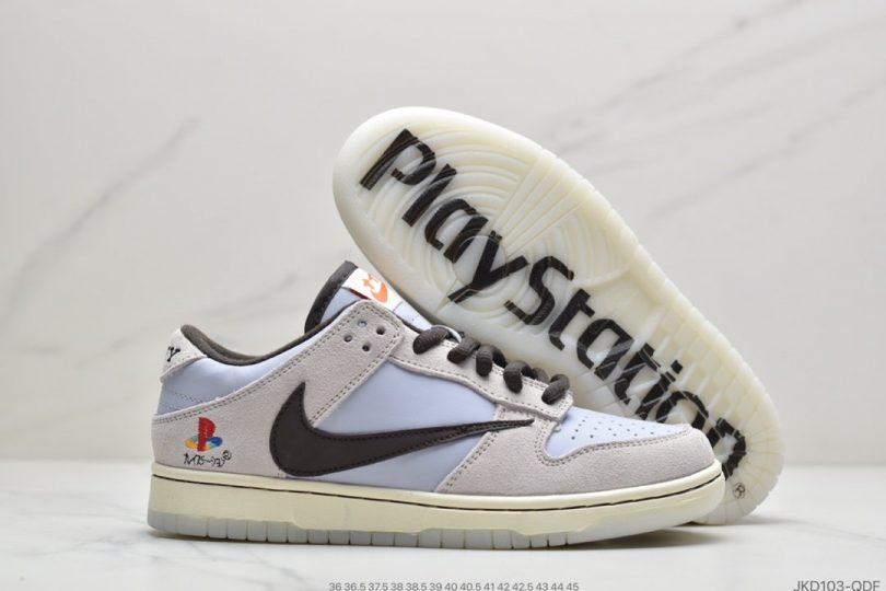 运动板鞋, 联名, 特拉维斯·斯科特, 扣篮系列, Travis Scott, Nike SB Dunk, Dunk Low, Dunk - Sony PlayStation 5 x Travis Scott特拉维斯·斯科特 x Nike SB Dunk Low"PS5"扣篮系列低帮经典百搭休闲运动板鞋