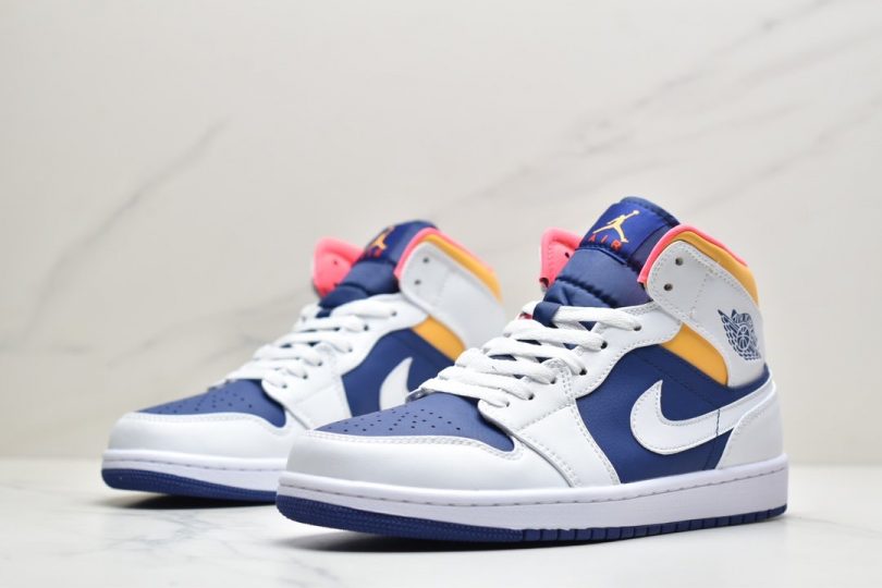 篮球鞋, 文化篮球鞋, 女鞋, Jordan, Aj1, Air Jordan 1 Mid, Air Jordan 1, Air Jordan - 乔丹 Air Jordan 1 Mid GS AJ1乔1中帮文化篮球鞋 头层皮