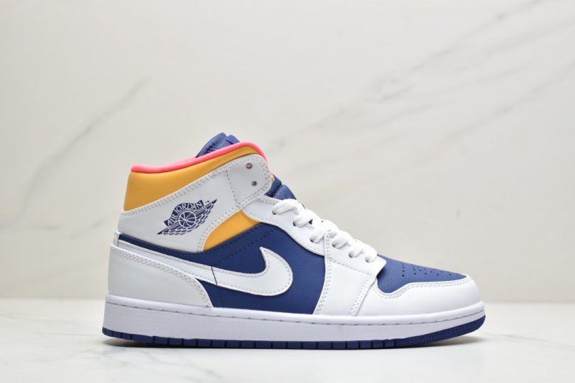 篮球鞋, 文化篮球鞋, 女鞋, Jordan, Aj1, Air Jordan 1 Mid, Air Jordan 1, Air Jordan - 乔丹 Air Jordan 1 Mid GS AJ1乔1中帮文化篮球鞋 头层皮