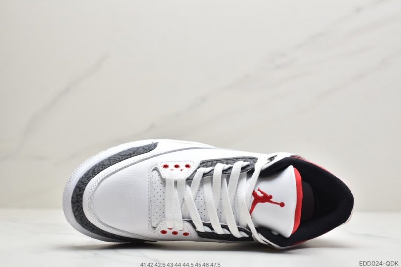 爆裂纹, 文化篮球鞋, 单宁火焰红, Fire Red, AJ3, Air Jordan 3 Retro, Air Jordan 3, Air Jordan - 乔丹Air Jordan 3 Retro "Fire Red"单宁火焰红 白水泥爆裂纹AJ3文化篮球鞋