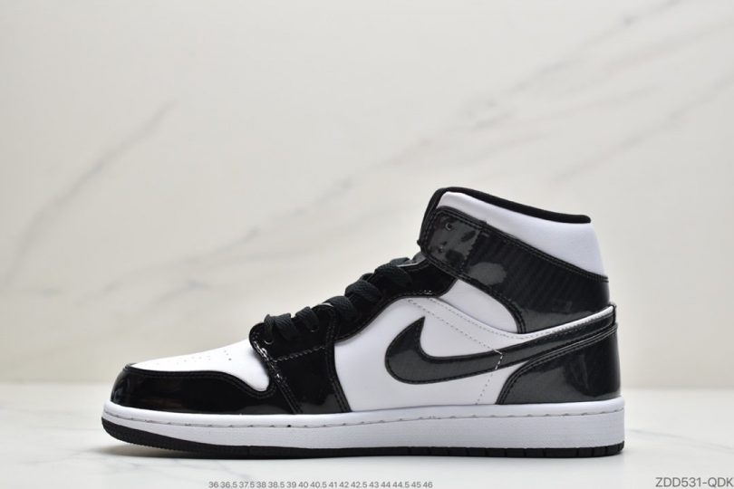 篮球鞋, 熊猫, Jordan, All-Star, AJ 1, Air Jordan 1 Mid, Air Jordan 1, Air Jordan - 乔丹 Air Jordan 1 Mid“All-Star”CY全明星黑白aj1中帮篮球鞋