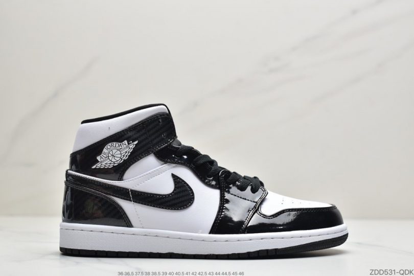 篮球鞋, 熊猫, Jordan, All-Star, AJ 1, Air Jordan 1 Mid, Air Jordan 1, Air Jordan - 乔丹 Air Jordan 1 Mid“All-Star”CY全明星黑白aj1中帮篮球鞋