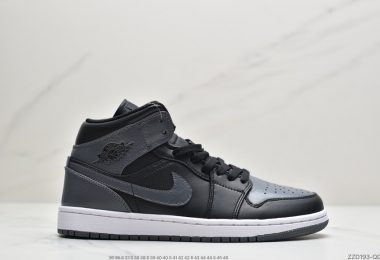 乔丹Air Jordan 1 Mid “Dark Grey”小影子灰aj1中帮篮球鞋