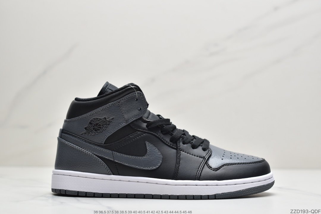 乔丹Air Jordan 1 Mid “Dark Grey”小影子灰aj1中帮篮球鞋