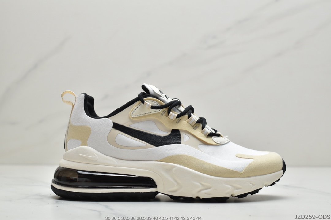 耐克Nike Air Max 270 React 气垫 Air Max 270后置气垫 网纱透气材质镂空男女跑步鞋情侣休闲鞋运动男鞋女鞋