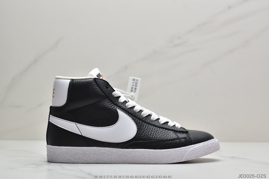 耐克Nike Blazer Mid Retro复古经典百搭中帮开拓者休闲运动板“小白鞋”