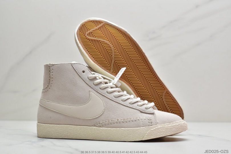 开拓者, 加绒, 休闲鞋, Nike Blazer Mid, NIKE, Blazer Mid, Blazer - 耐克NIKE BLAZER MID PRM手工缝纫马克线开拓者经典复古运动休闲鞋