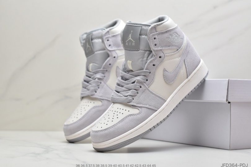 篮球鞋, Premium, Pale Ivory, Nike Air, Jumpman, Jordan, Aj1, Air Jordan - 乔丹Air Jordan AJ1 Retro High Premium"Pale Ivory"“香芋粉紫白灰”中帮篮球鞋