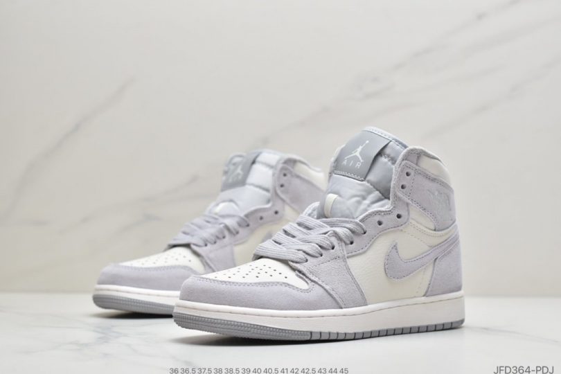 篮球鞋, Premium, Pale Ivory, Nike Air, Jumpman, Jordan, Aj1, Air Jordan - 乔丹Air Jordan AJ1 Retro High Premium"Pale Ivory"“香芋粉紫白灰”中帮篮球鞋