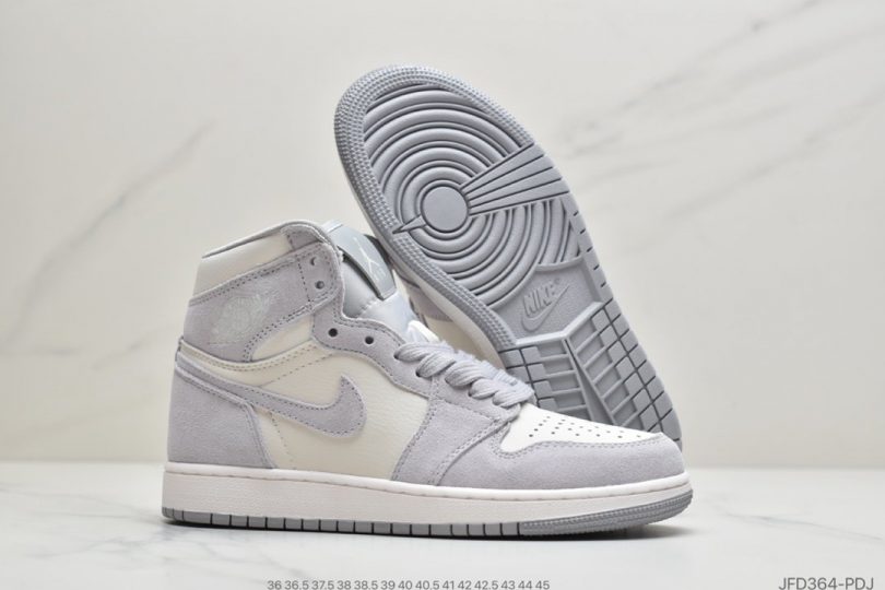 篮球鞋, Premium, Pale Ivory, Nike Air, Jumpman, Jordan, Aj1, Air Jordan - 乔丹Air Jordan AJ1 Retro High Premium"Pale Ivory"“香芋粉紫白灰”中帮篮球鞋