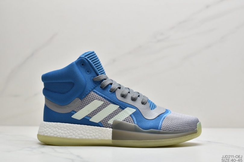 篮球鞋, 爆米花, Boost, Basket, Adidas - Original marquee boost Basketball Mid onze320ad.kt 中帮爆米花针织透气休闲运动篮球鞋