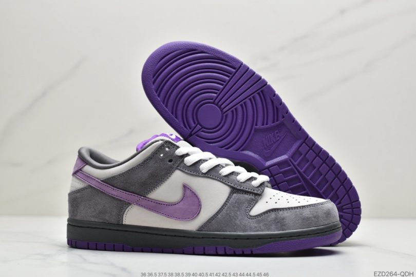 板鞋, 扣篮系列, Purple Pigeon, Pigeon, Nike SB Dunk, Nike SB, NIKE, Dunk - 耐克Nike SB Dunk Pro Low"Purple Pigeon"扣篮系列低帮休闲运动滑板板鞋“麂皮灰紫鸽子”