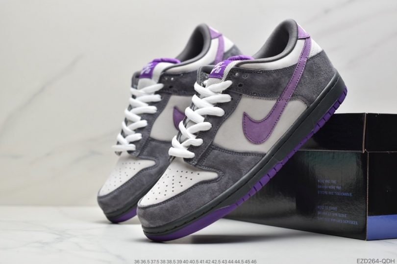 板鞋, 扣篮系列, Purple Pigeon, Pigeon, Nike SB Dunk, Nike SB, NIKE, Dunk - 耐克Nike SB Dunk Pro Low"Purple Pigeon"扣篮系列低帮休闲运动滑板板鞋“麂皮灰紫鸽子”