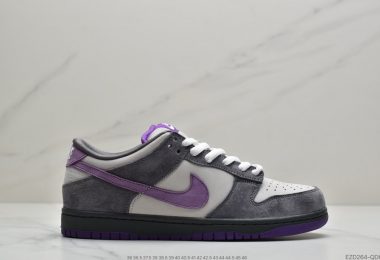 耐克Nike SB Dunk Pro Low”Purple Pigeon”扣篮系列低帮休闲运动滑板板鞋“麂皮灰紫鸽子”