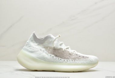 adidas Originals YEEZY BOOST 380 V1″Calcite Glow”百搭轻便爆米花中底休闲运动袜子慢跑鞋“夜光白椰子”