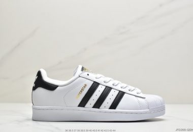 阿迪达斯Adidas Superstar 经典金标贝壳头 运动休闲板