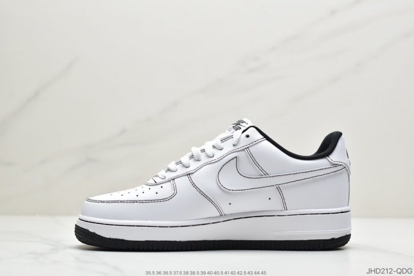 运动板鞋, 空军一号, 二次元, Summit White, Nike Air Force 1 Low, Nike Air Force 1, Air Force 1 Low, Air Force 1 - 耐克Nike Air Force 1’07"Summit White"空军一号经典低帮百搭休闲运动板鞋“皮白草绿缝线”