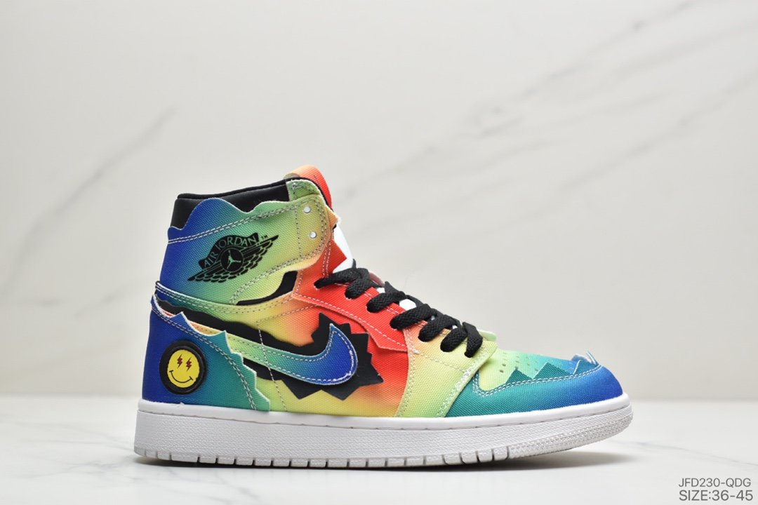 乔丹 Air Jordan 1 mid J Balvin 美国雷鬼歌手AJ1中帮实战篮球鞋