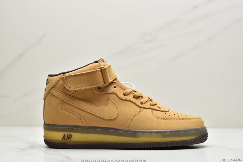 高帮, 运动板鞋, 空军一号, 板鞋, Wheat Mocha, Nike Air, Air Force 1, AF1 - 耐克Nike Air Force 1 CO.JP Retro SP"Wheat Mocha"空军一号高帮经典百搭休闲运动板鞋“麦黄摩卡半透明”