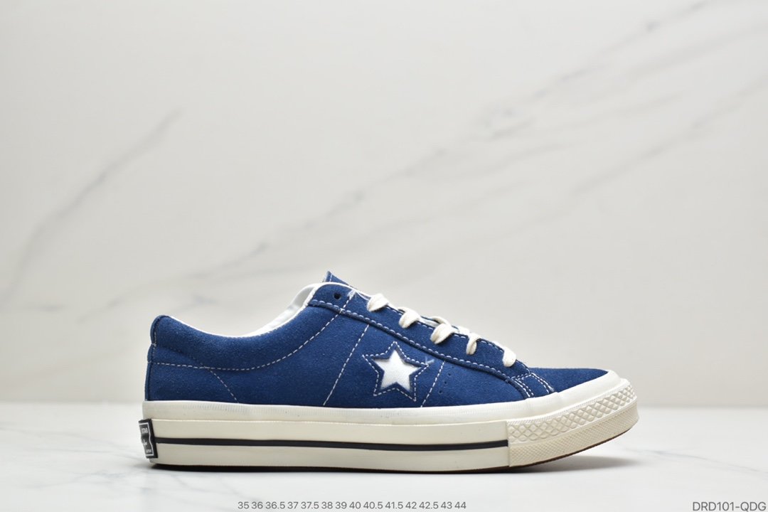 匡威Converse One Star Suede OX”Grey White”一星系列经典低帮复古皮革休闲百搭硫化板鞋