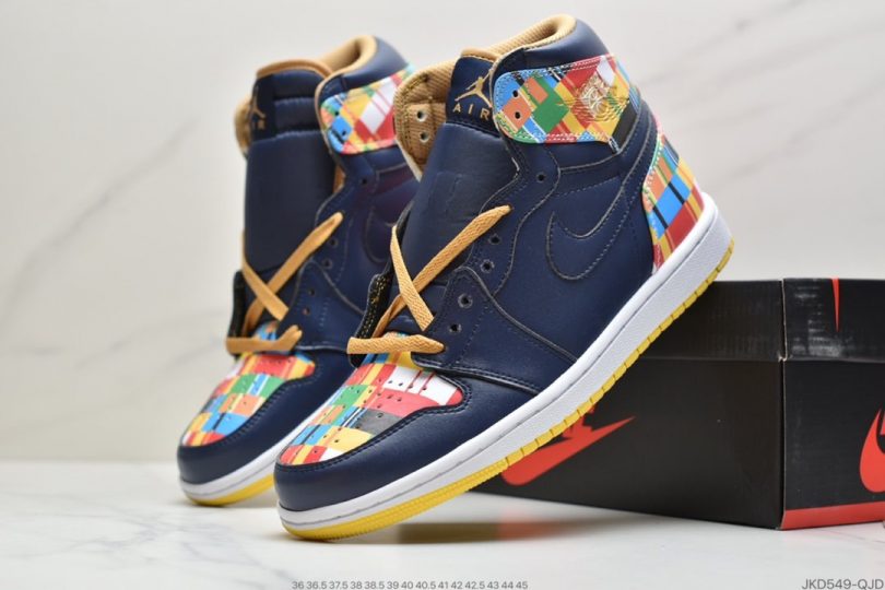 高帮, 篮球鞋, 涂鸦, Jordan, HIGH, Aj1, Air Jordan 1, Air Jordan - 乔丹AIR JORDAN 1 RETRO HIGH RTTG AJ1乔丹一代 经典高帮创意涂鸦色差文化百搭休闲运动篮球鞋