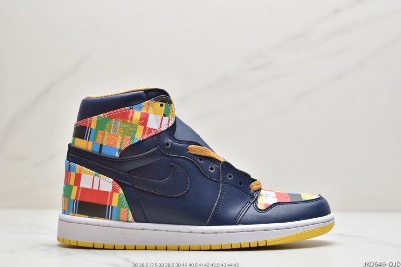 高帮, 篮球鞋, 涂鸦, Jordan, HIGH, Aj1, Air Jordan 1, Air Jordan - 乔丹AIR JORDAN 1 RETRO HIGH RTTG AJ1乔丹一代 经典高帮创意涂鸦色差文化百搭休闲运动篮球鞋