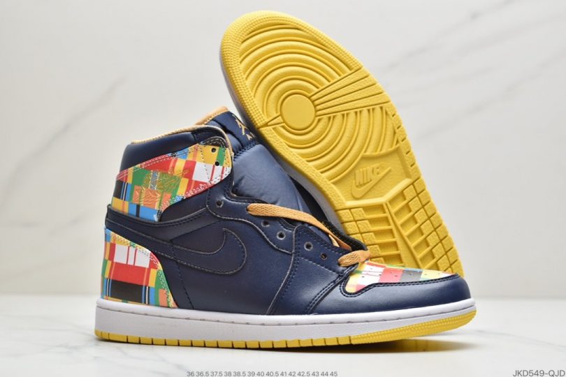 高帮, 篮球鞋, 涂鸦, Jordan, HIGH, Aj1, Air Jordan 1, Air Jordan - 乔丹AIR JORDAN 1 RETRO HIGH RTTG AJ1乔丹一代 经典高帮创意涂鸦色差文化百搭休闲运动篮球鞋