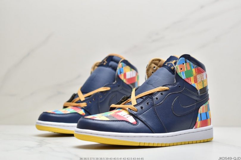 高帮, 篮球鞋, 涂鸦, Jordan, HIGH, Aj1, Air Jordan 1, Air Jordan - 乔丹AIR JORDAN 1 RETRO HIGH RTTG AJ1乔丹一代 经典高帮创意涂鸦色差文化百搭休闲运动篮球鞋