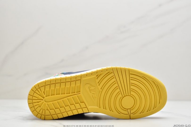 高帮, 篮球鞋, 涂鸦, Jordan, HIGH, Aj1, Air Jordan 1, Air Jordan - 乔丹AIR JORDAN 1 RETRO HIGH RTTG AJ1乔丹一代 经典高帮创意涂鸦色差文化百搭休闲运动篮球鞋