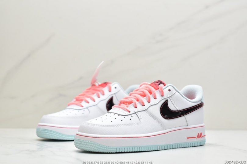 空军一号, 板鞋, Nike Air Force 1, Nike Air, NIKE, LV8, FORCE 1, Air Force 1 - 耐克 Nike Air Force 1 ’07 LV8 3 白蓝粉 南海岸 空军一号低帮百搭休闲运动板鞋