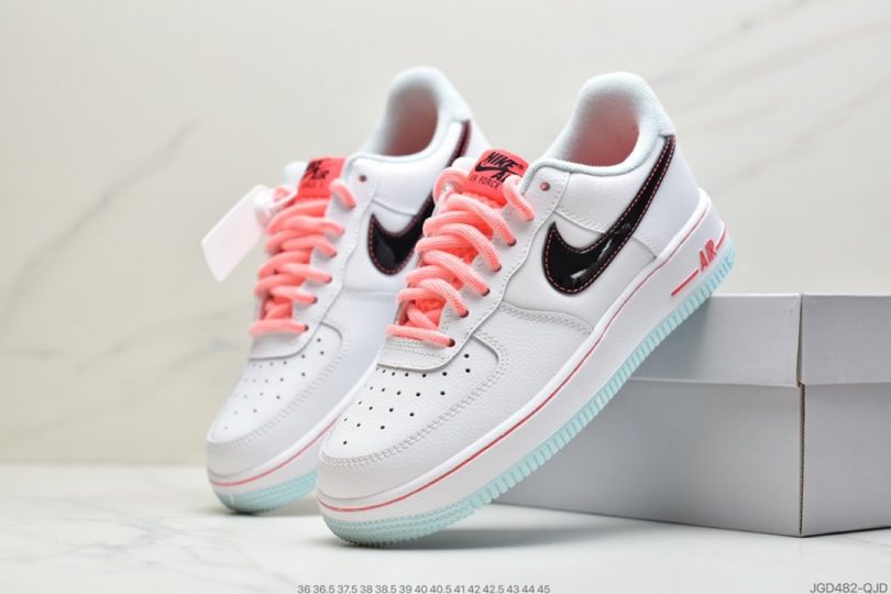 空军一号, 板鞋, Nike Air Force 1, Nike Air, NIKE, LV8, FORCE 1, Air Force 1 - 耐克 Nike Air Force 1 ’07 LV8 3 白蓝粉 南海岸 空军一号低帮百搭休闲运动板鞋