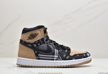 乔丹 John Elliott x Nike Air Jordan 1 Retro 高帮 腰花果 AJ1 乔丹1代 aj1 乔1 高邦 腰果 “Parachute Beige” 中帮篮球鞋