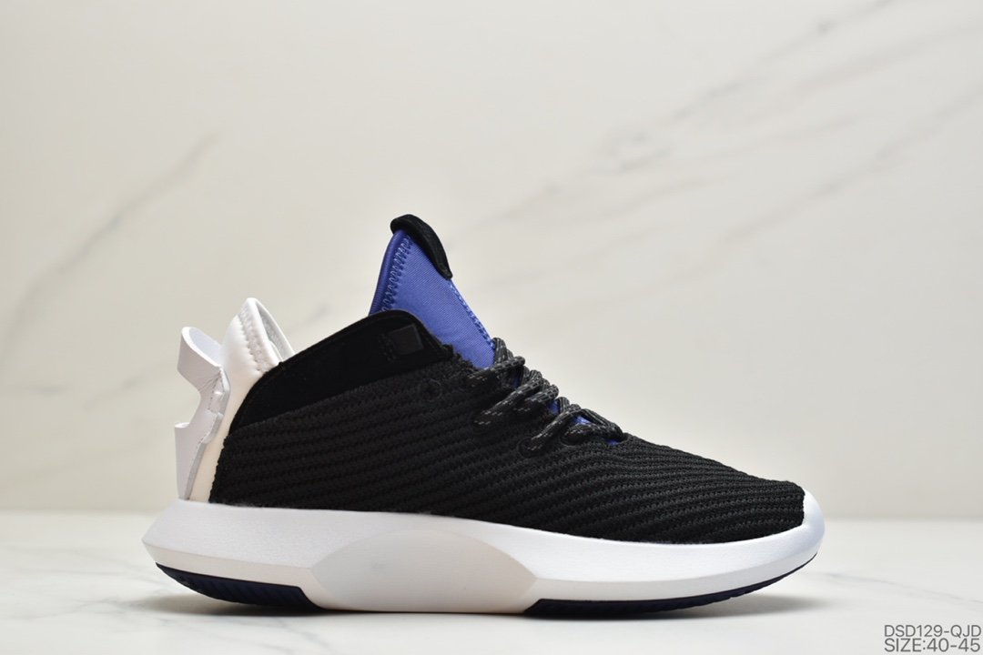 阿迪达斯三叶草adidas Crazy 1 ADV Primeknit改良疯狂一代针织版本复古百搭慢跑鞋“酒红白”