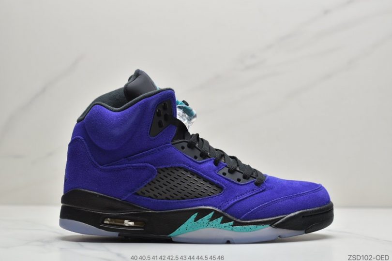 篮球鞋, Jordan Brand, Jordan 5, Jordan, Alternate Bel-Air, AJ5, Air Jordan 5 Retro, Air Jordan - 乔丹Air Jordan 5 Retro"Alternate Bel-Airk" 白紫葡萄新鲜王子 乔丹AJ5代中帮复古休闲文化篮球鞋