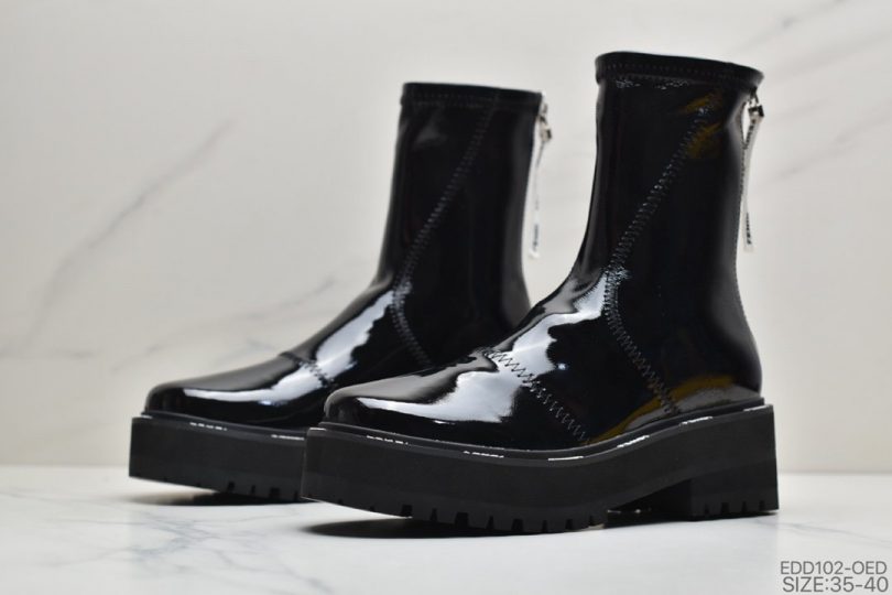 高帮, 马丁靴 - 芬迪 FENDI 长筒靴子 马丁靴 黑色 高帮