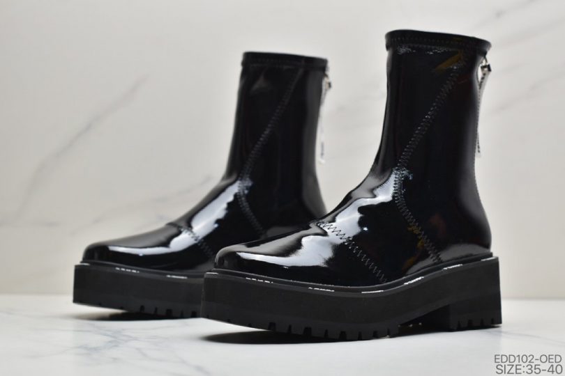 高帮, 马丁靴 - 芬迪 FENDI 长筒靴子 马丁靴 黑色 高帮