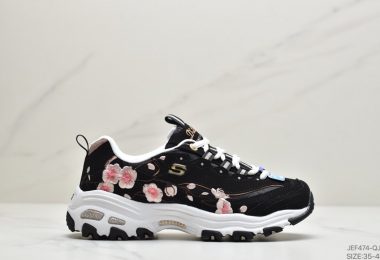 斯凯奇Skechers 2020 D’LITES花卉刺绣休闲鞋女鞋老爹鞋