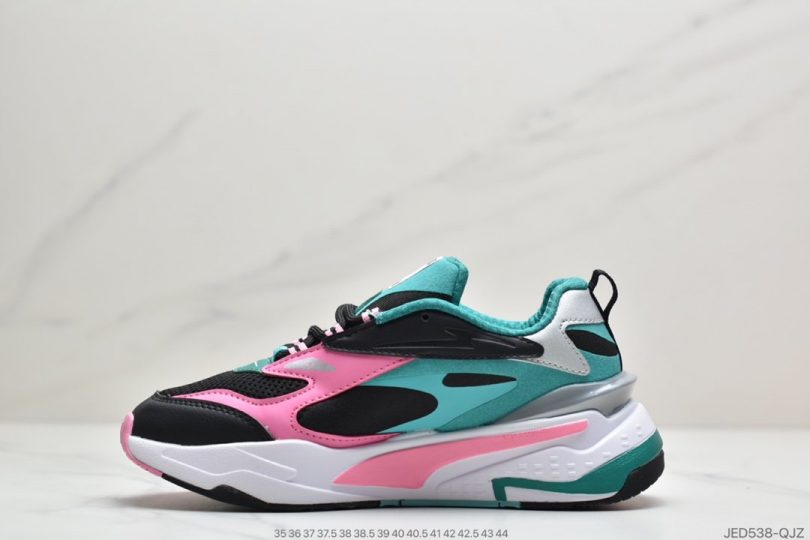 跑鞋, 慢跑鞋, Puma - 彪马Puma Rise Neon Running System古力娜扎,刘雯,蔡依林同款增高复古老爹风慢跑鞋