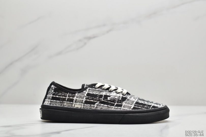 板鞋, 帆布鞋, Vans, Authentic Vault - 万斯 Vans Authentic Vault 小香风系列 精品粗呢花面料帆布鞋甜美可爱男女情侣鞋板鞋