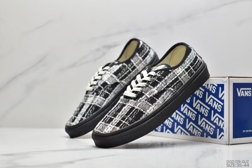 板鞋, 帆布鞋, Vans, Authentic Vault - 万斯 Vans Authentic Vault 小香风系列 精品粗呢花面料帆布鞋甜美可爱男女情侣鞋板鞋