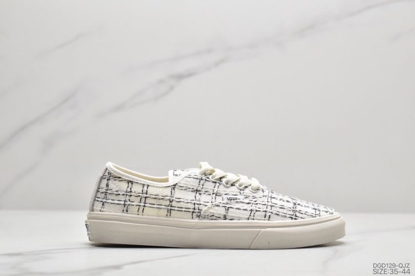 板鞋, 帆布鞋, Vans, Authentic Vault - 万斯 Vans Authentic Vault 小香风系列 精品粗呢花面料帆布鞋甜美可爱男女情侣鞋板鞋