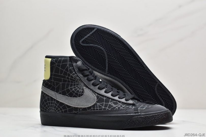 高帮, 运动板鞋, 板鞋, 开拓者, Vintage, Spider Web, Blazer Mid, Blazer - 耐克Nik* Blazer Mid '1977 Vintage"Spider Web"经典开拓者高帮百搭休闲运动板鞋