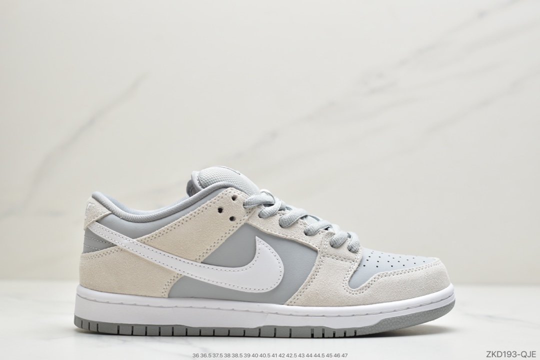 耐克Nike SB Dunk Low Summit White Wolf Grey TRD 北极狐灰 男女休闲滑板鞋