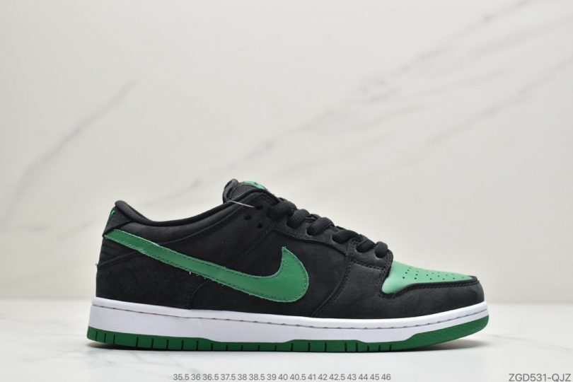 板鞋, Nike Dunk, NIKE, Dunk, Black - 耐克nike Dunk SB LOW PRO BLACK PINE GREEN 黑绿配色扣篮板鞋