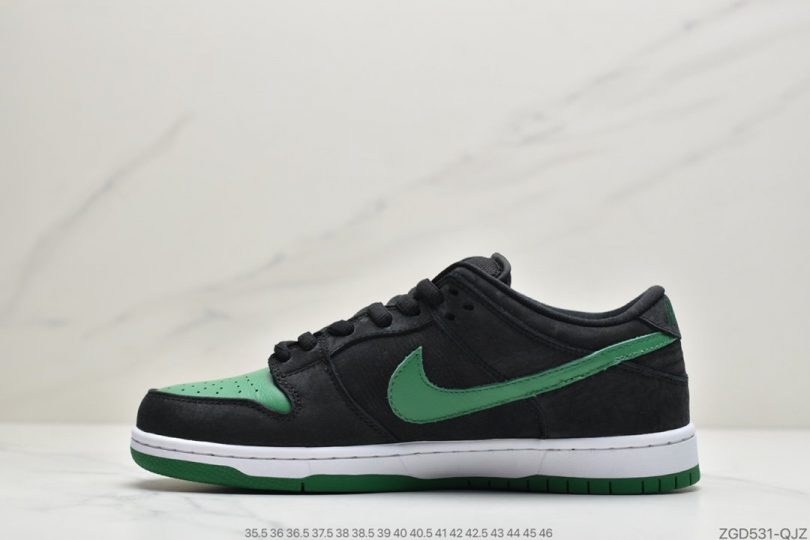 板鞋, Nike Dunk, NIKE, Dunk, Black - 耐克nike Dunk SB LOW PRO BLACK PINE GREEN 黑绿配色扣篮板鞋