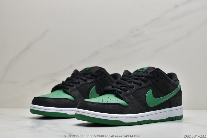 板鞋, Nike Dunk, NIKE, Dunk, Black - 耐克nike Dunk SB LOW PRO BLACK PINE GREEN 黑绿配色扣篮板鞋