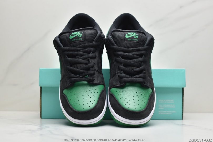 板鞋, Nike Dunk, NIKE, Dunk, Black - 耐克nike Dunk SB LOW PRO BLACK PINE GREEN 黑绿配色扣篮板鞋