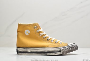 匡威 Converse Chuck 1970s 原盒真标 权志龙小菊花系列 做旧硫化工艺 高帮帆布鞋